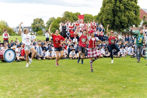 Highland dancing during the Highland Games celebration.