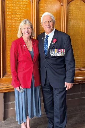 Rector, Christine Leighton and William McDonald (OC 1959).