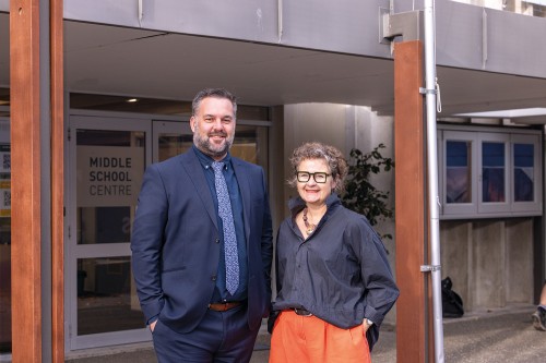 Head of Middle School, Matt Parr and Assistant Head of Middle School, Liz Gormack